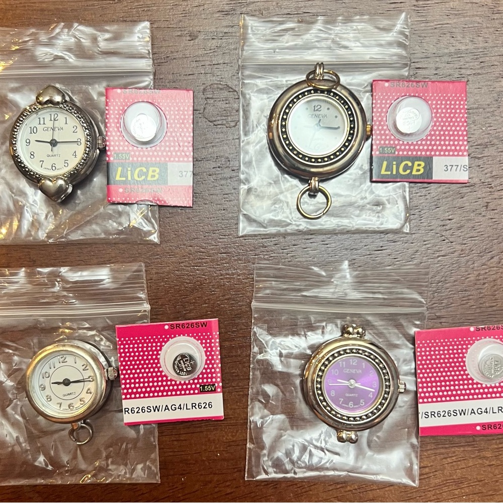 Bundle- 4 Geneva Watches for Jewelry-Making